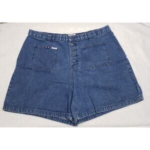 Vintage Carolina Blues High Rise Denim Shorts Plus Size 40 Retro 80s 90s